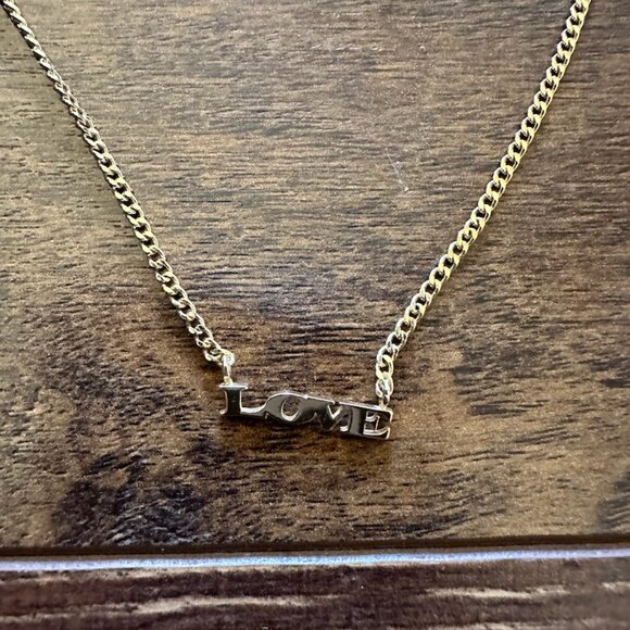 Gold "LOVE" Necklace - Picture 4 of 5